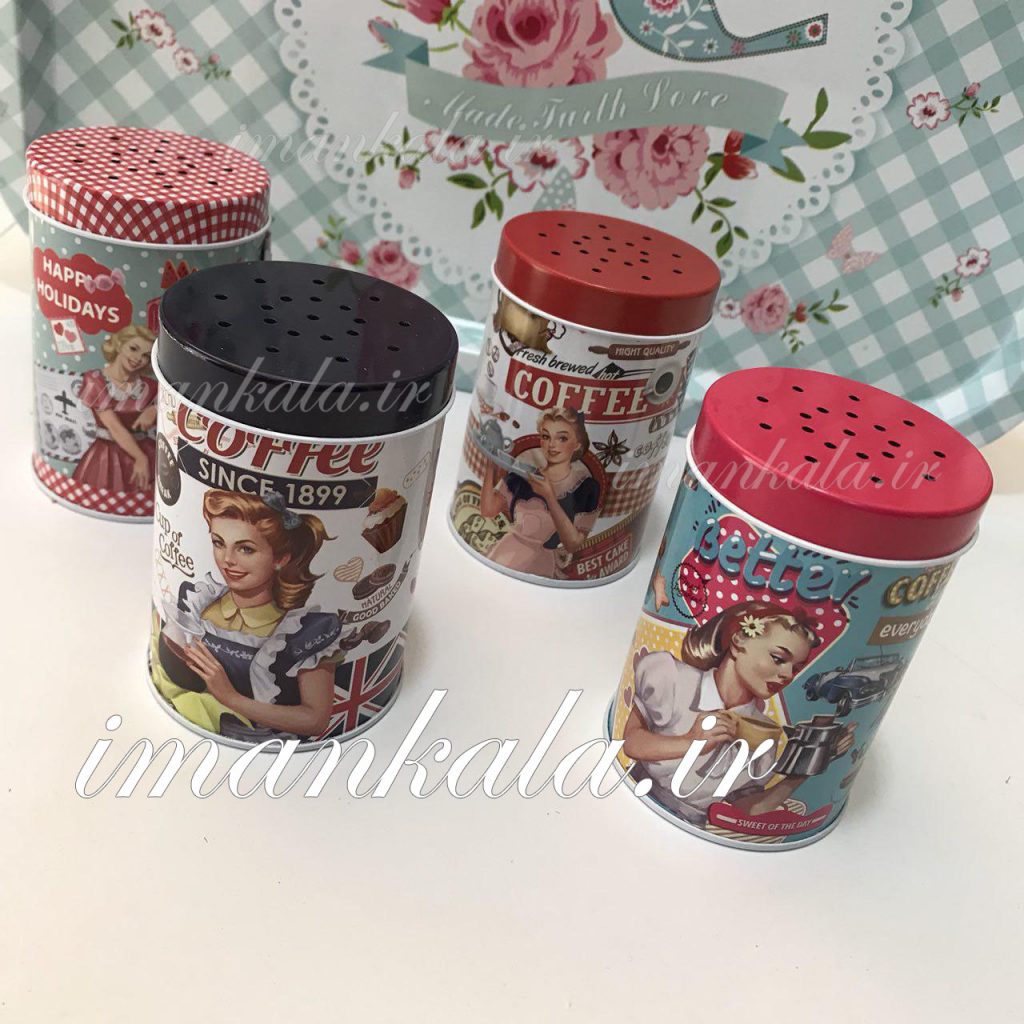 نمک و ادویه پاش آشپزخانه و پذیرایی فلزی کوچک