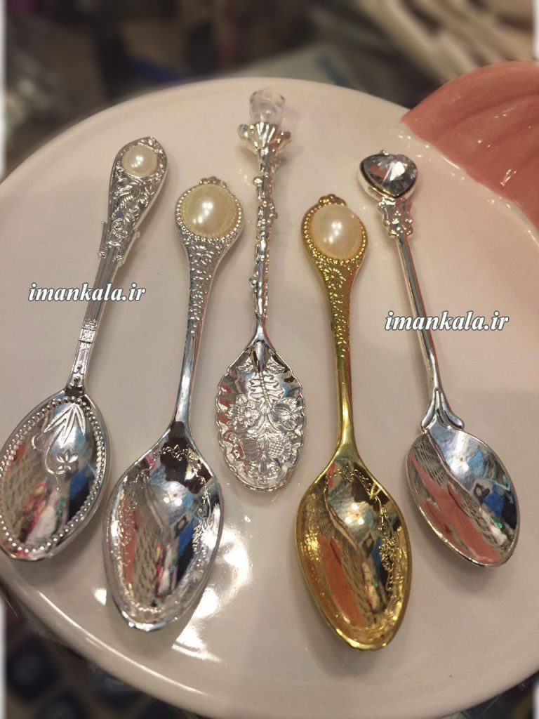 قاشق دسر و چای اشرافی طرح ترک ۱۲ تایی