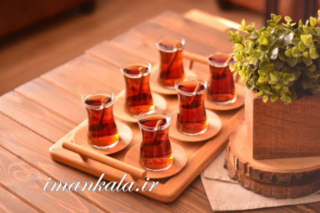 bambu 0254 Majestic سینی دسته دار بزرگ بامبو ترک ترکیه