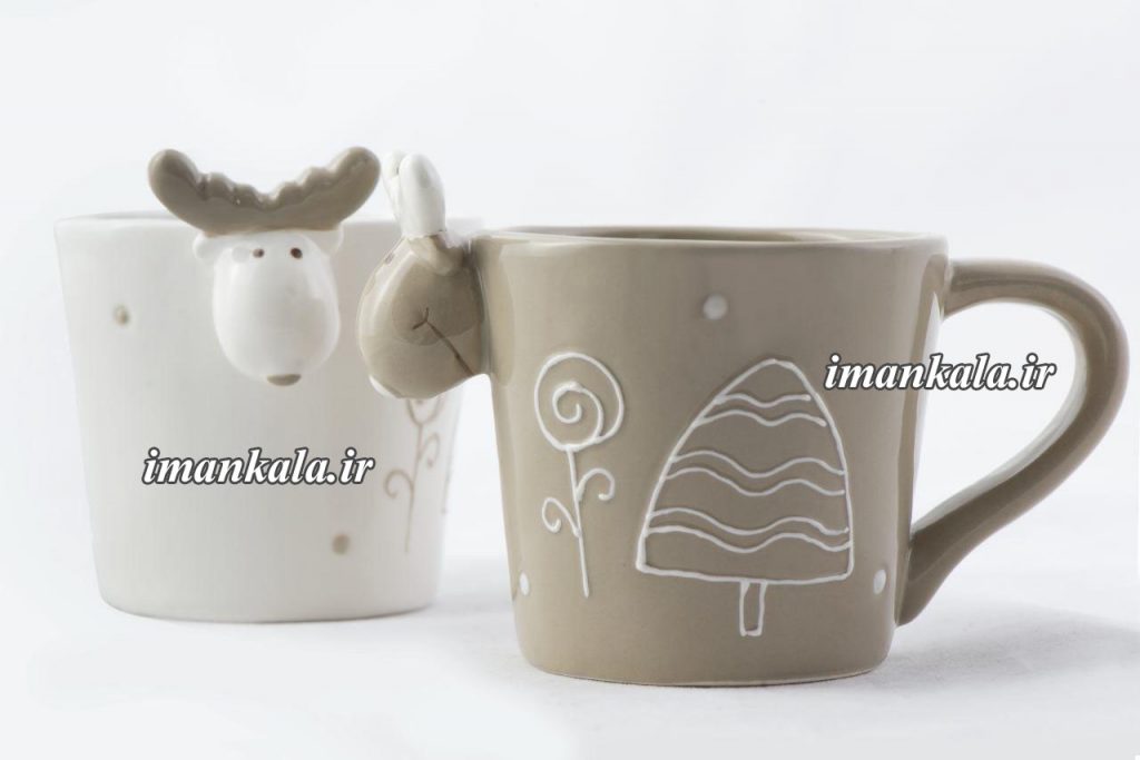 Mug ماگ لیوان سرامیکی طرح گوزن
