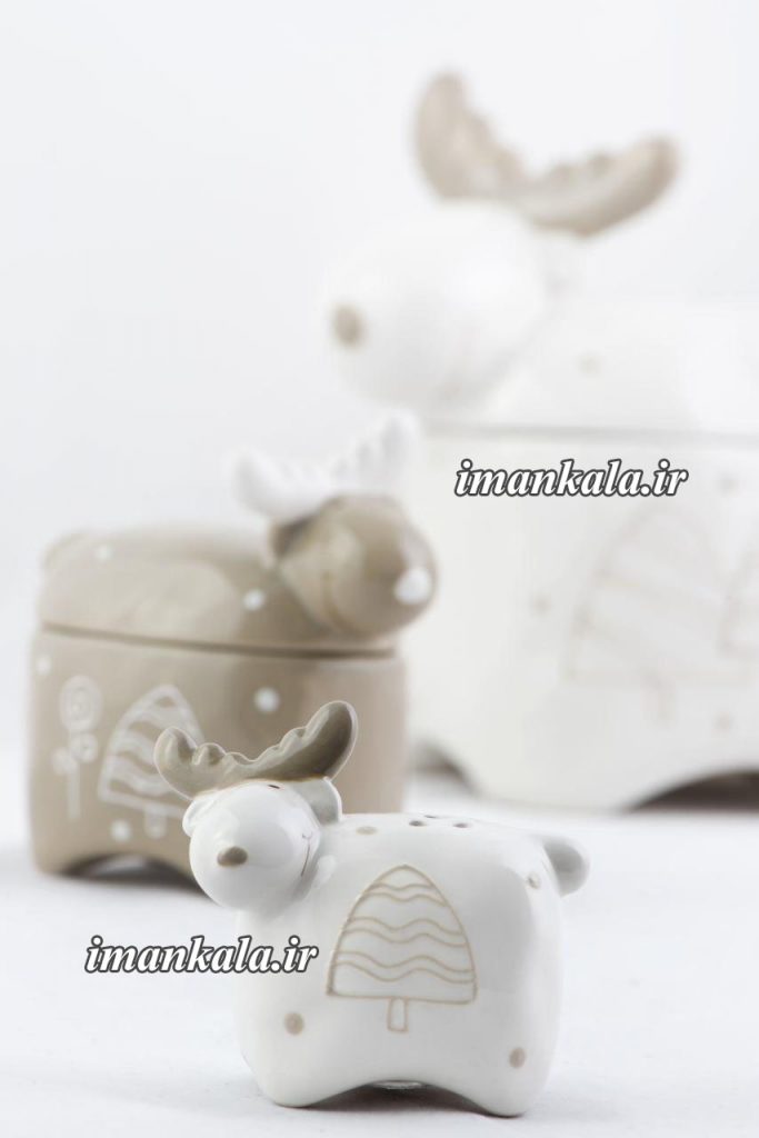 Salt Pepper نمک و فلفل پاش سرامیکی طرح گوزن