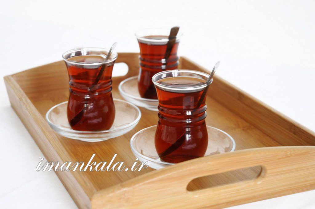 bambu 2077 Escudella سینی مستطیل متوسط دسته دار بامبو ترک ترکیه