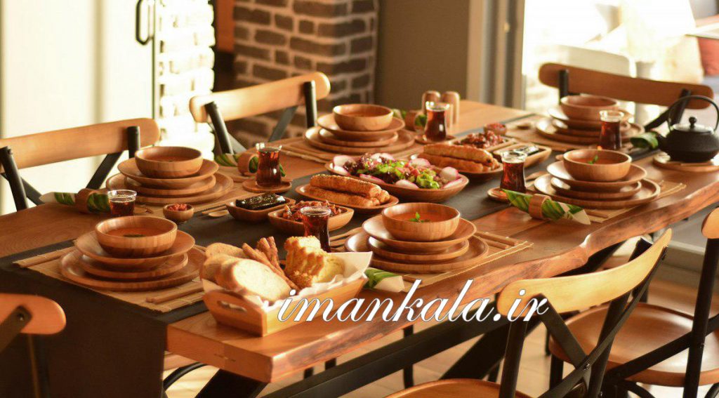 bambu 0235 Nobel سرویس غذاخوری 6 نفره 96 پارچه بامبو ترک ترکیه