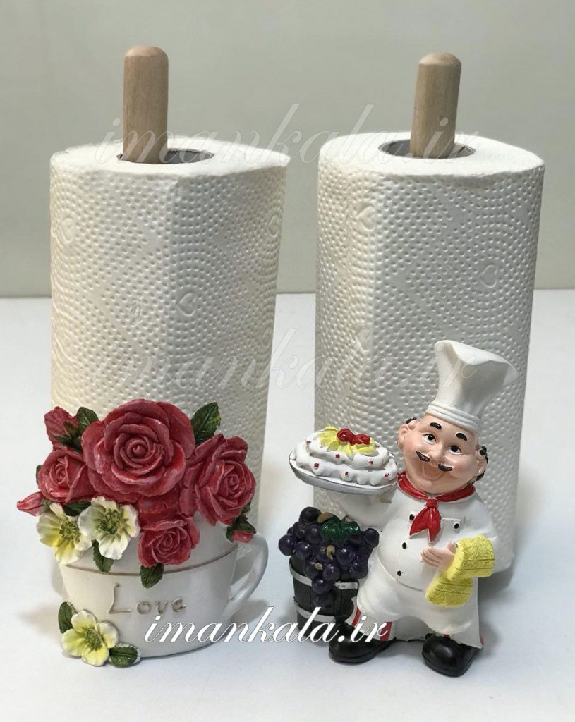 پایه دستمال لوله ای پلی رزین آشپز