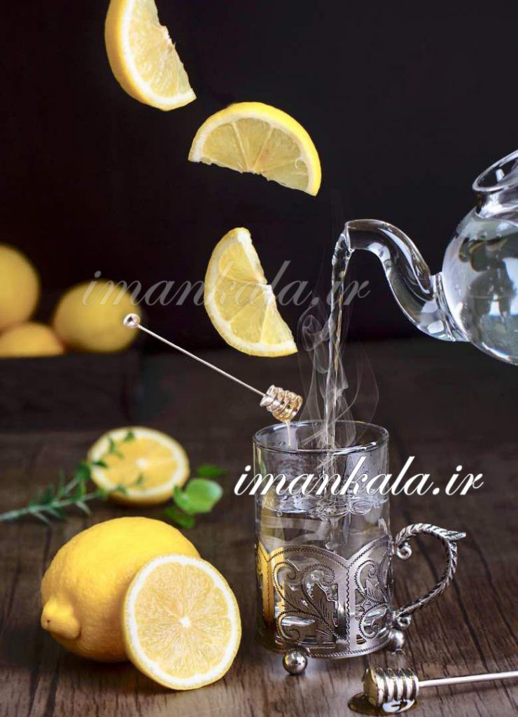 95832 انگاره نقره ای ۶ تایی پایه استکان چای