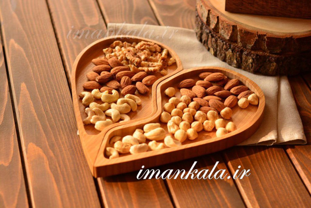 bambu 0125 Stormy ظرف پذیرایی سرو پازل 2 تکه قلب