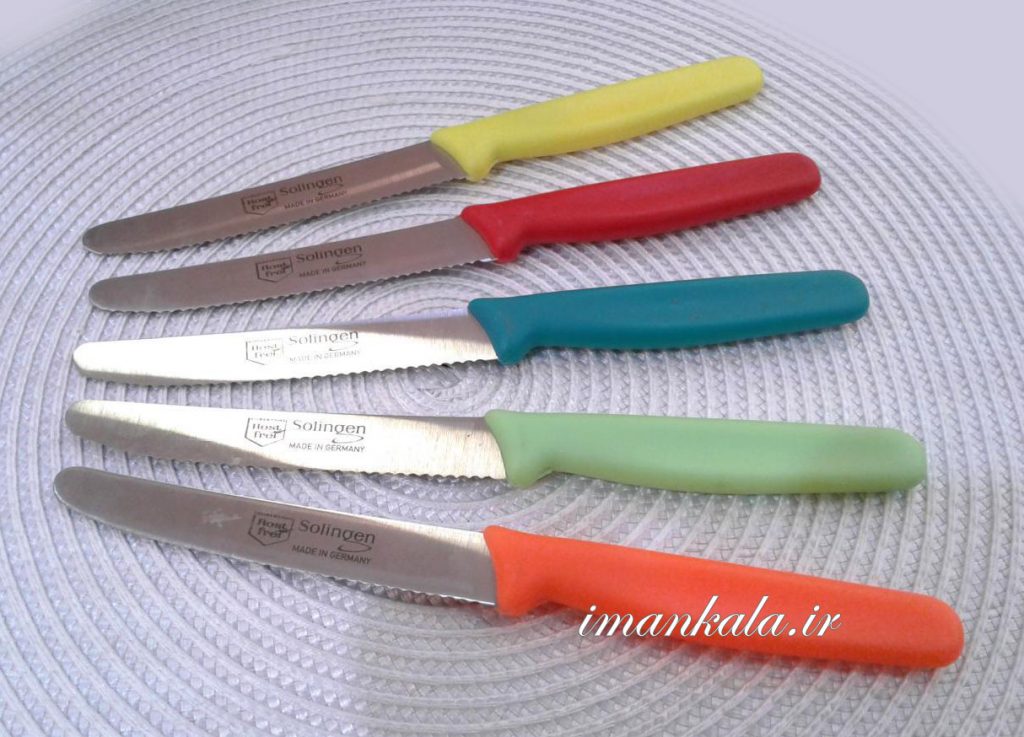 solingen چاقو و کارد اره ای متوسط دالبری دسته فابریک گوشت مرغ سبزیجات