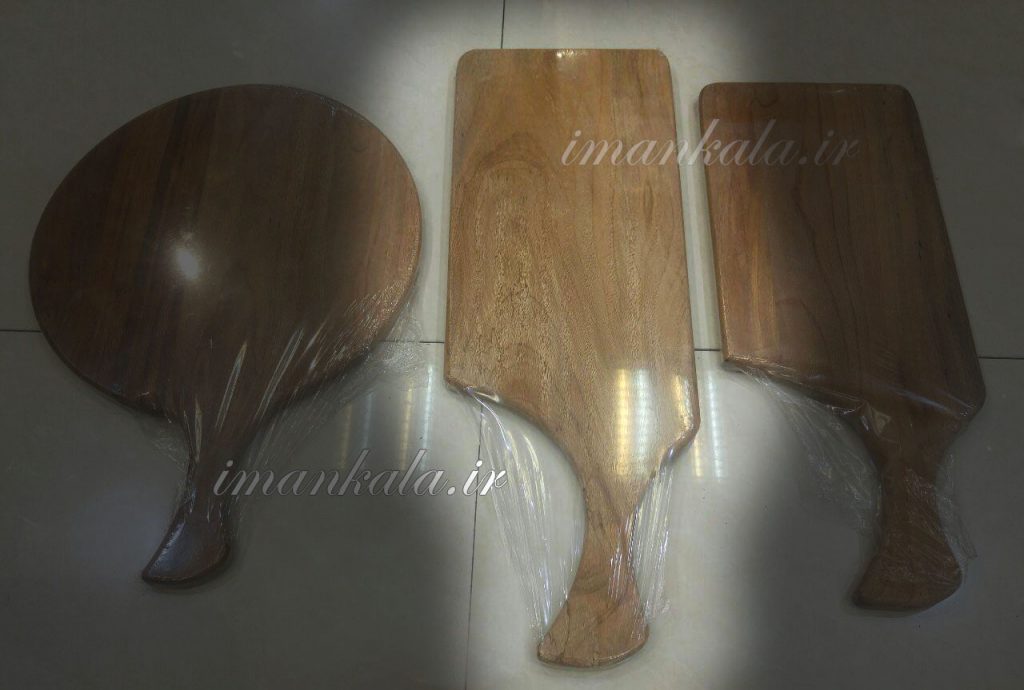 تخته پذیرایی سرو چوب درخت چنار ضد آب مستطیل بزرگتر دسته منحنی