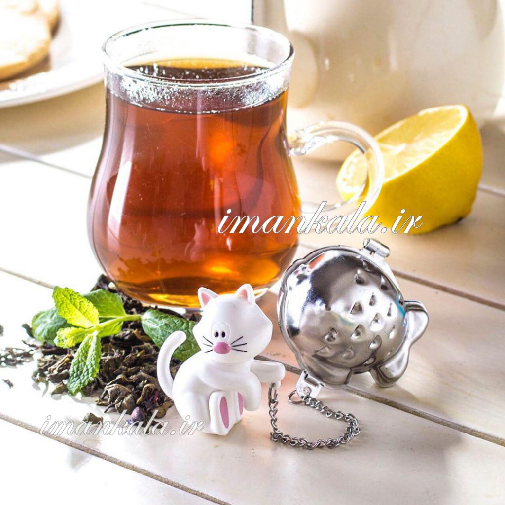 joie 10044 صافی و توری چای و دمنوش طرح گربه و ماهی جویی کانادا مشکی
