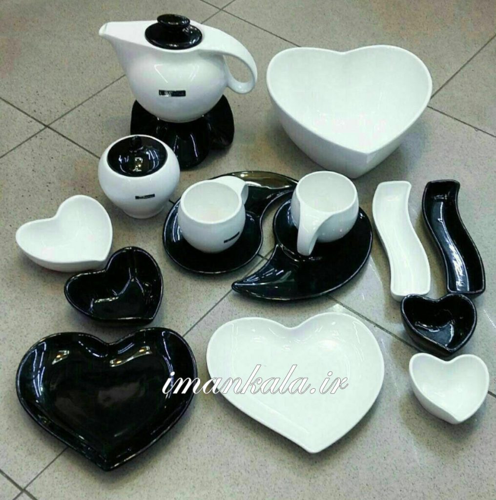 Love سرویس پذیرایی صبحانه 2 نفره 18 پارچه قلب ریتا