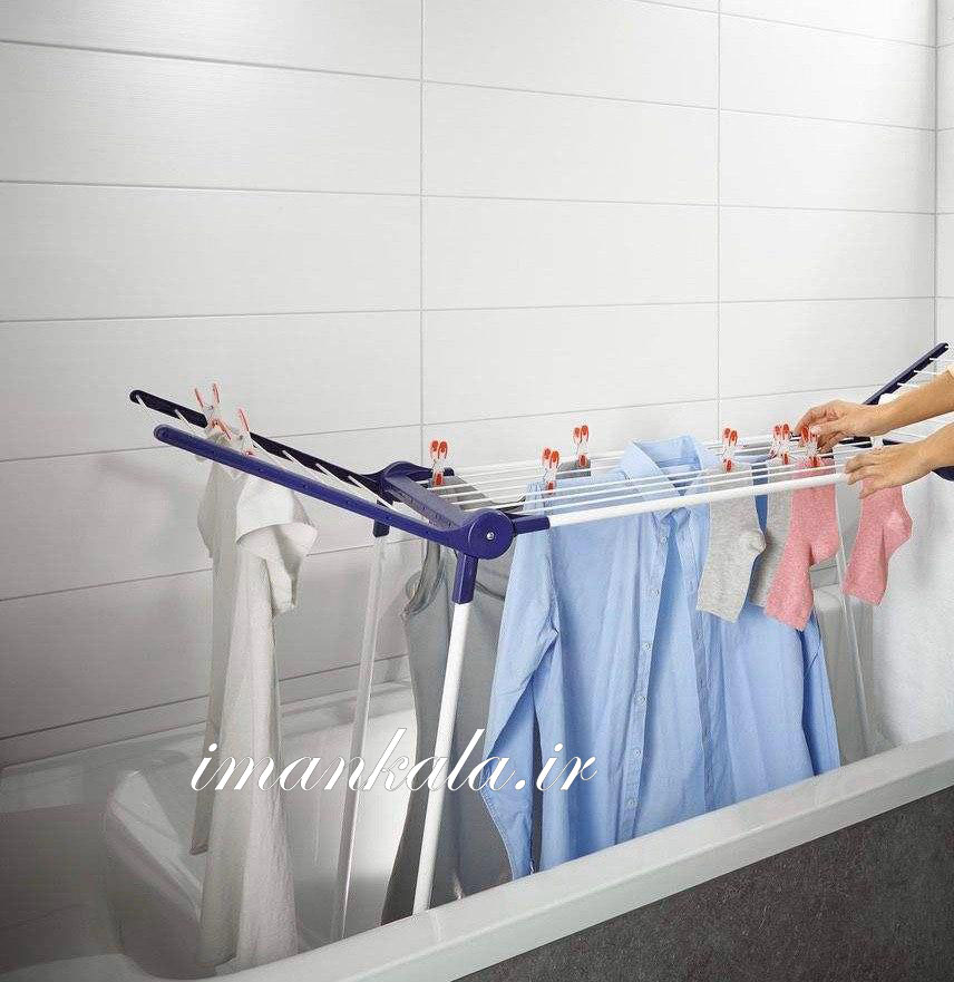 Live Differently Laundry Rack Compact بند رخت تاشو استیل ضد زنگ پوشش رنگ اپوکسی - Image 6