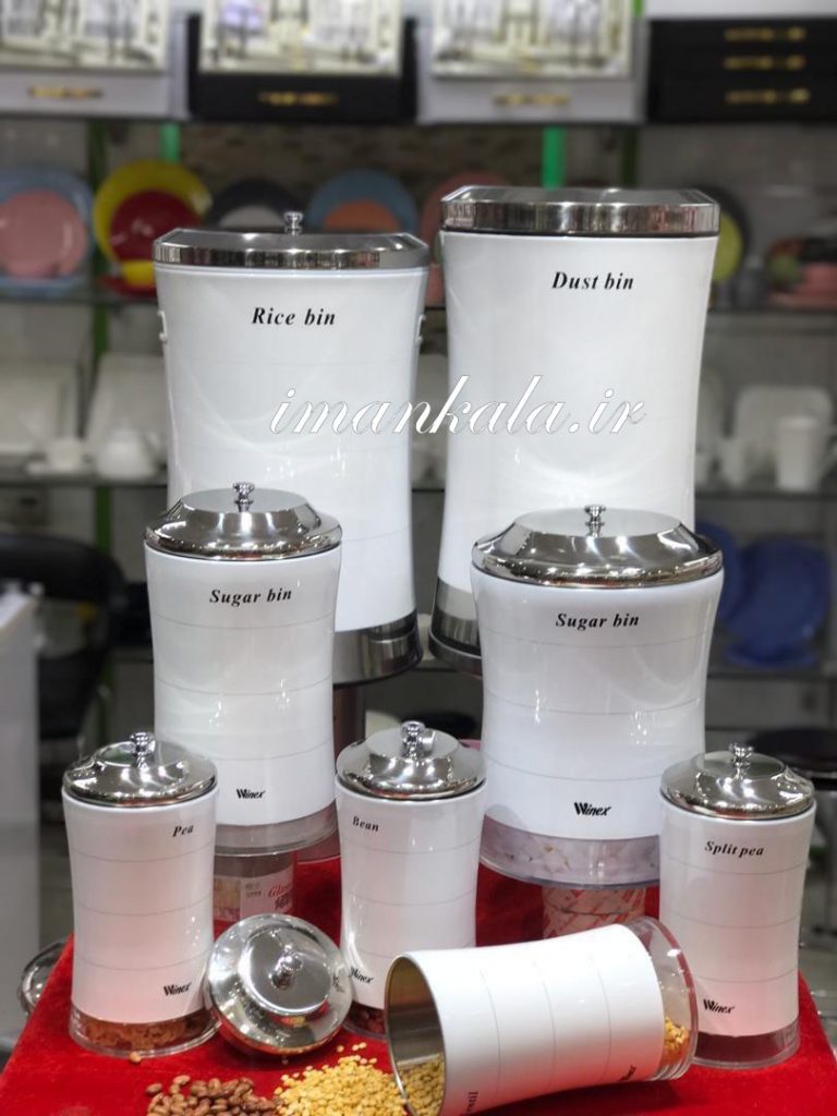 winex مجموعه سرویس آشپزخانه 8 پارچه استیل