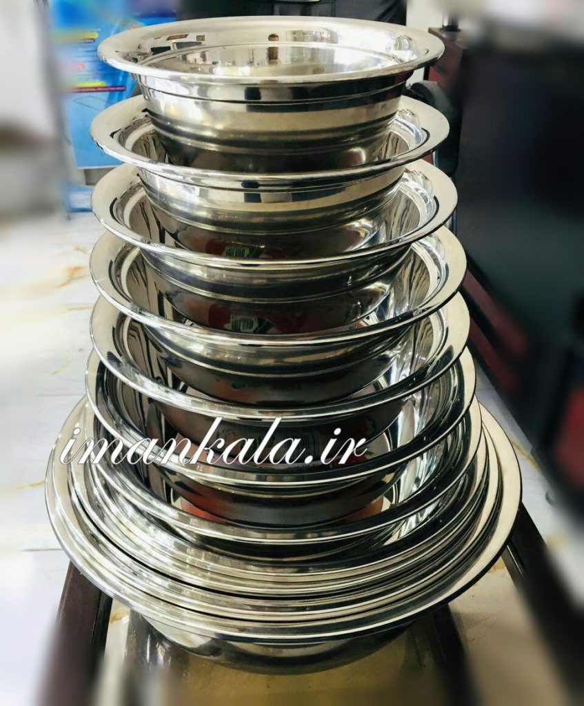 مجموعه سرویس لگن استیل 11 پارچه