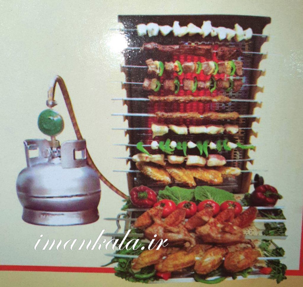 کباب پز گازی ایستاده ۸ سیخ