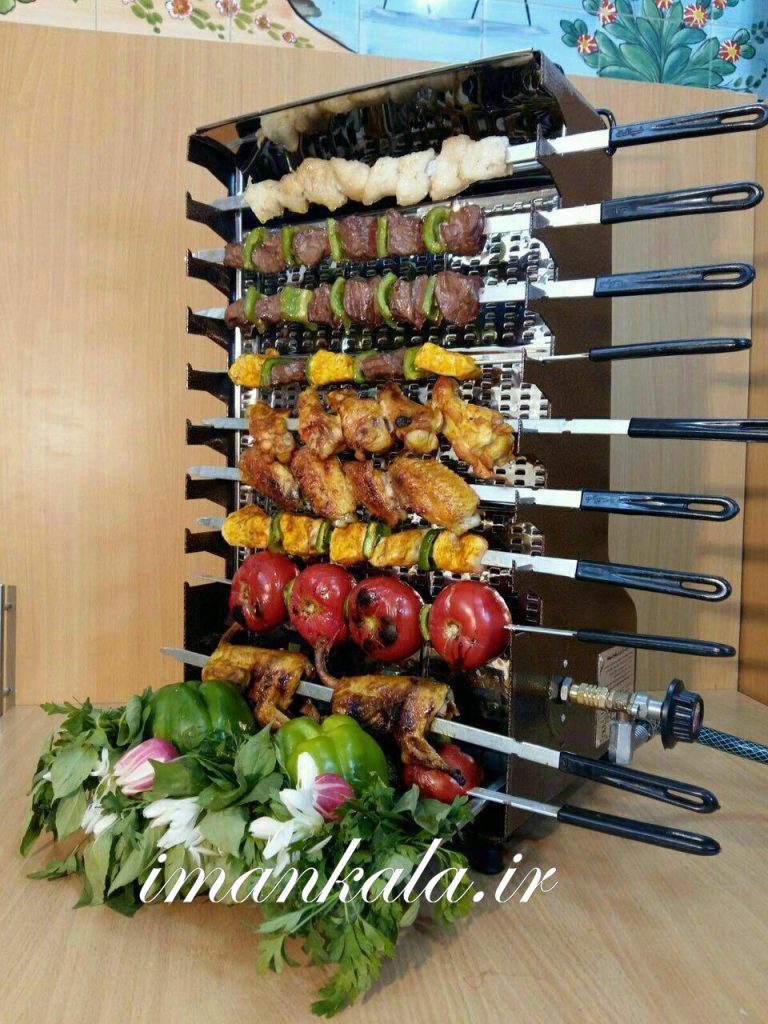 کباب پز گازی ایستاده ۸ سیخ