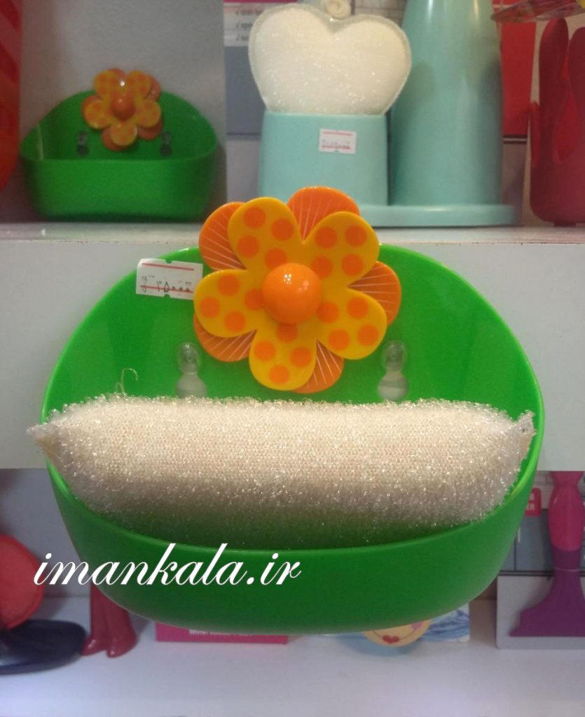 vigar جای اسفنج گل دار سبز گل زرد ویگار اسپانیا