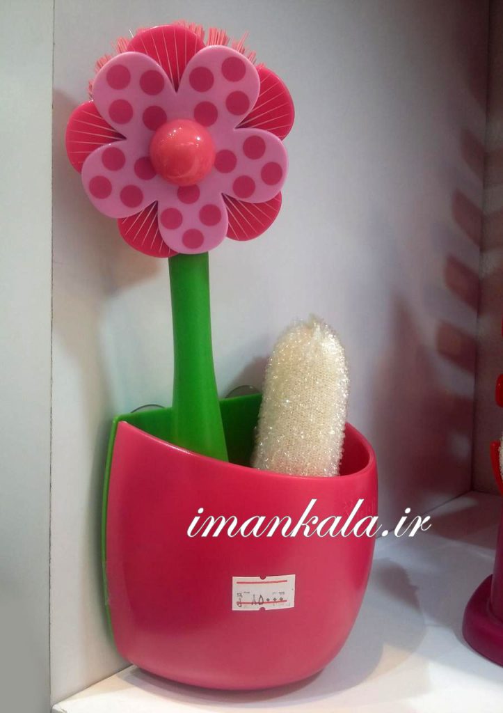 vigar جای فرچه گل اسفنج استند پایه صورتی ویگار اسپانیا