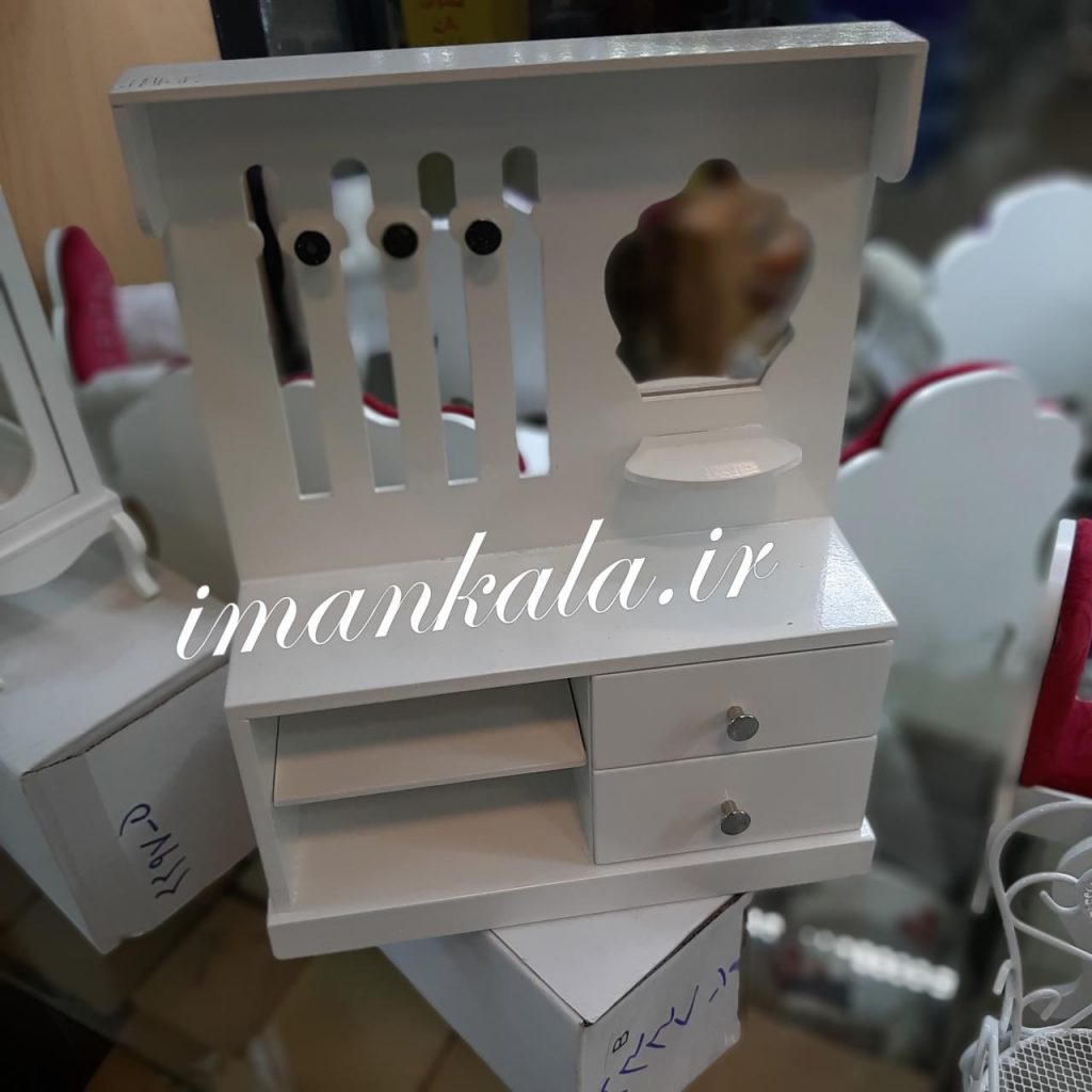 جای لباس کشو قفسه لوازم کفش چوبی مینیاتوری