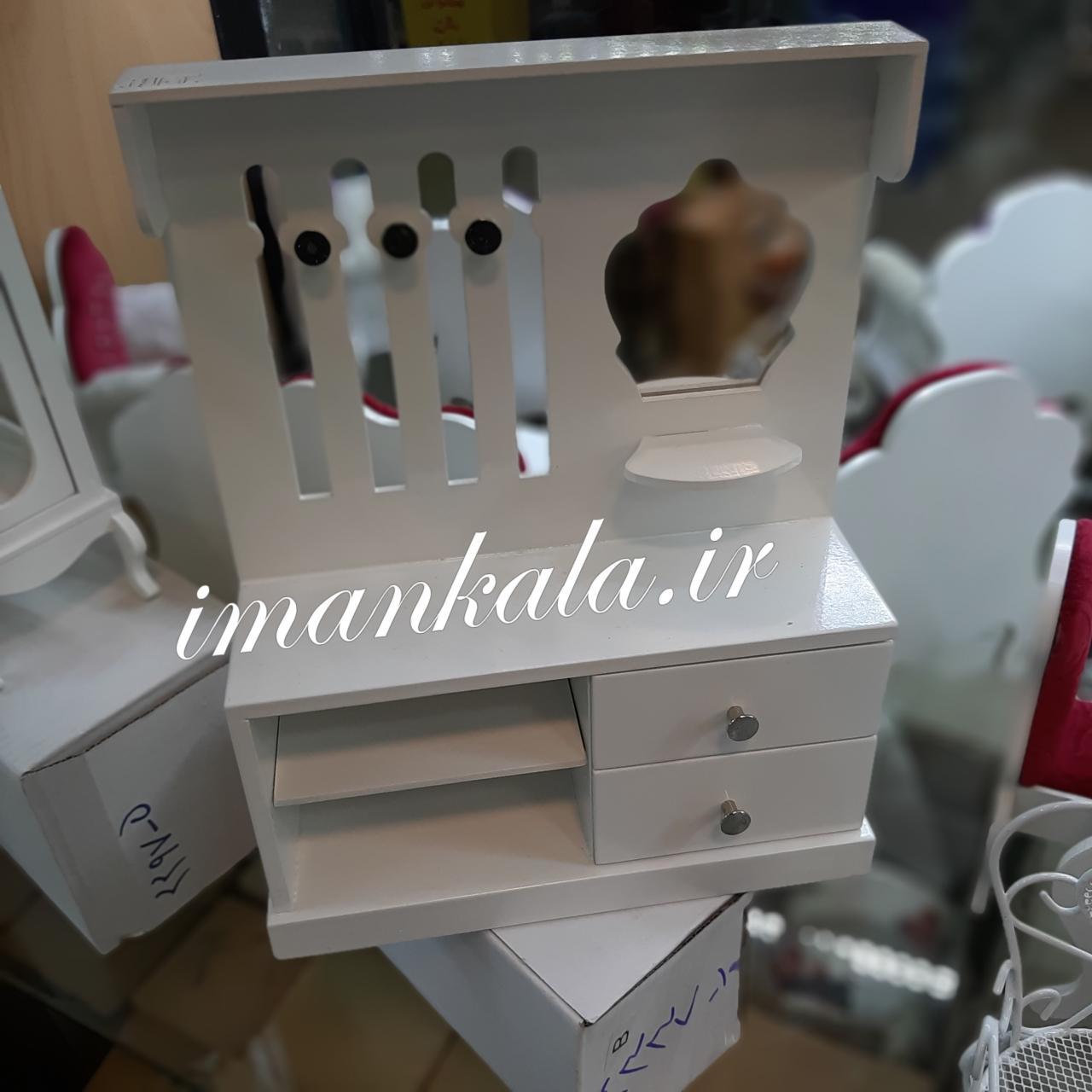 جای لباس کشو قفسه لوازم کفش چوبی مینیاتوری