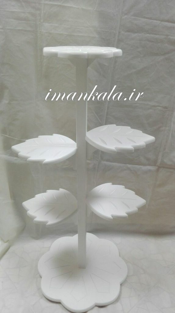 استند پایه چوبی قابلمه طرح برگ