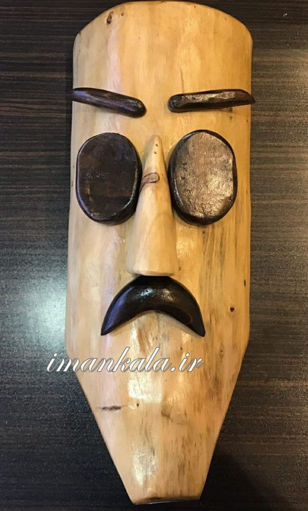 110466 صورت مرد دیواری تمام چوب