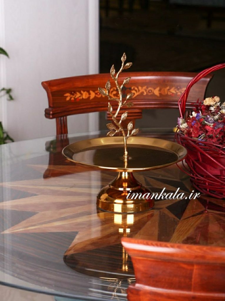 ۱۸۰۵۷ ظرف پذیرایی پایه دار برنجی