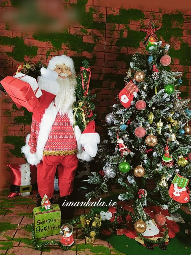 ۵۲۵۳۹ عروسک بابانوئل ارتفاع ۱۲۰ سانت