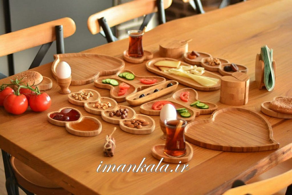Turkey Original مجموعه سرویس پذیرایی صبحانه 22 پارچه 2 نفره بامبو ترکیه اصل