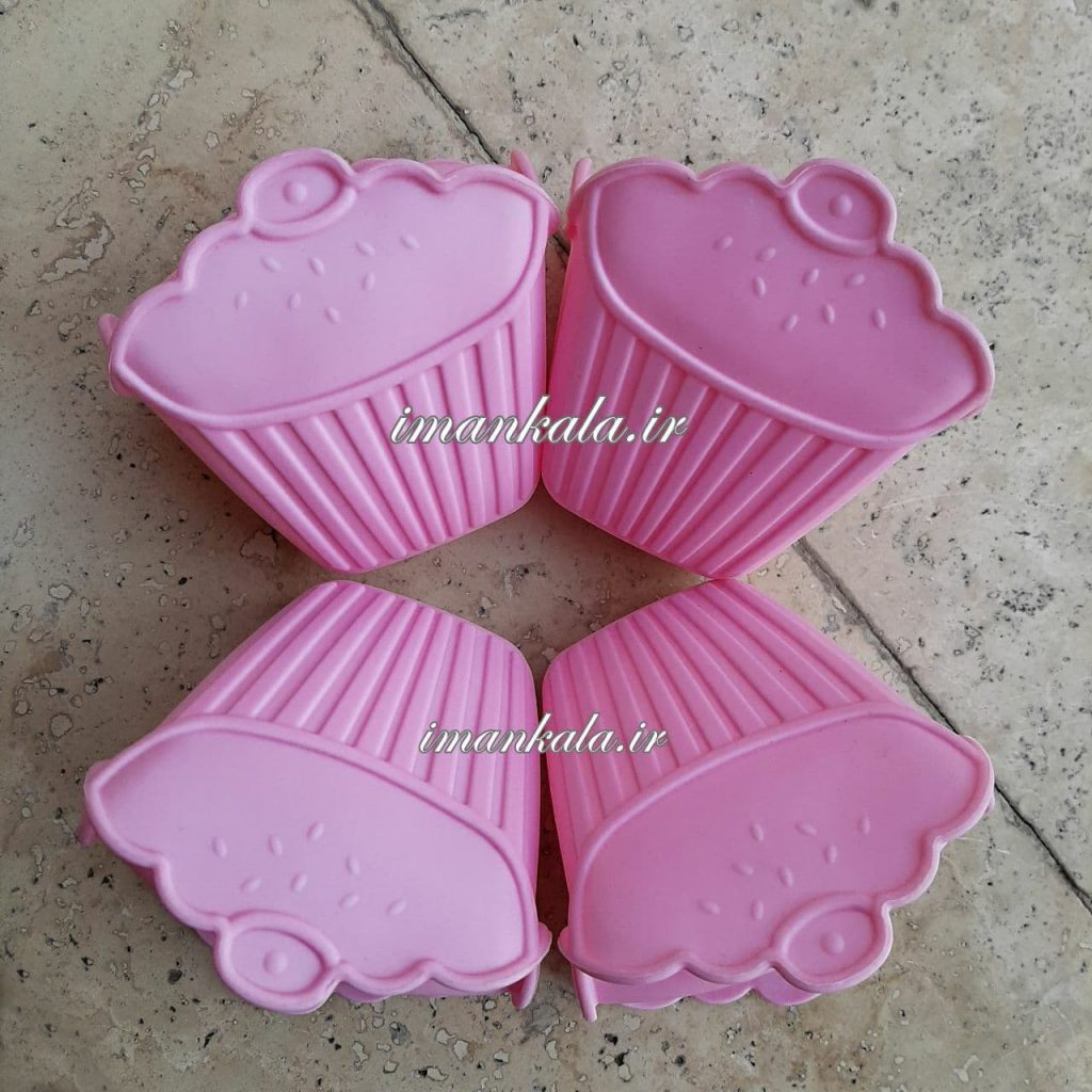 دستگیره سلیکنی طرح کاپ کیک صورتی