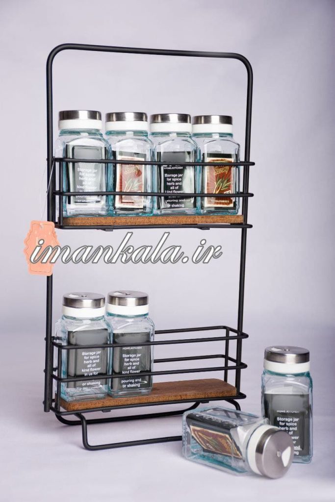 Tavall 825 مجموعه سرویس ۹ پارچه ادویه پایه استند