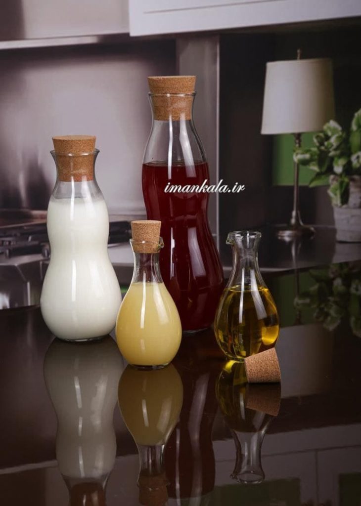 fer بطری آب و شربت و آبلیمو و روغن