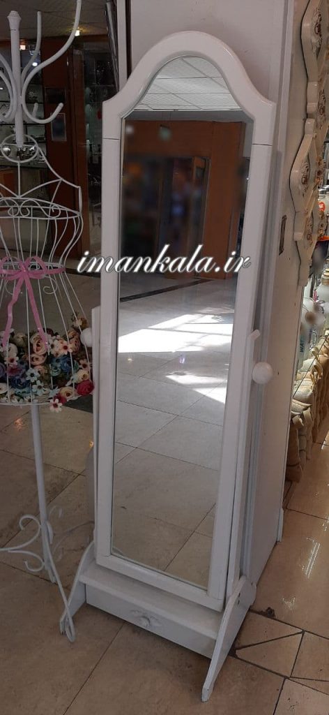 manooch آینه قدی یک کشو چوبی