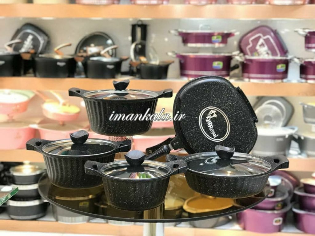 royal مجموعه سرویس قابلمه تابه رویال