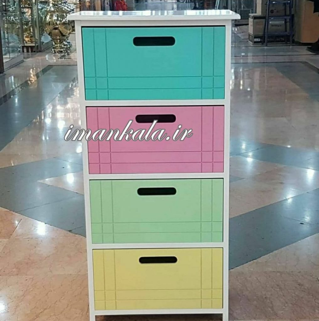 فایل دراور کشو چوبی رنگی