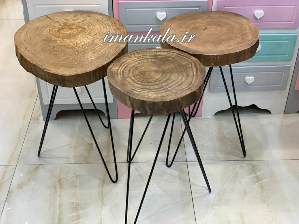 میز ۳ تایی ۳ پایه درخت